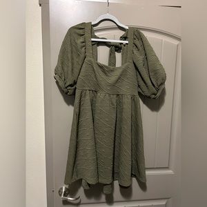 Free People Violet Mini Dress, Size M, Olive Color